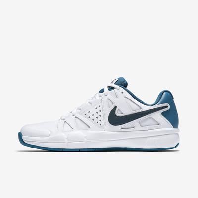 Nike Mens Air Vapor Advantage Carpet Tennis Shoes - White/Blue - main image