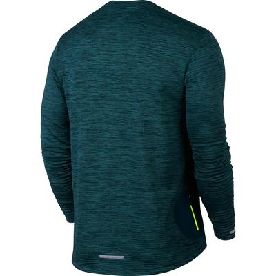 Nike Mens Element Running Top - Midnight Turq/Volt - main image