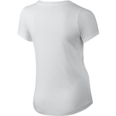 Nike Girls Frequency Just Do It Tee - White - main image