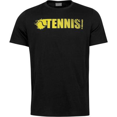 Head Mens Font Tee - Black/Yellow