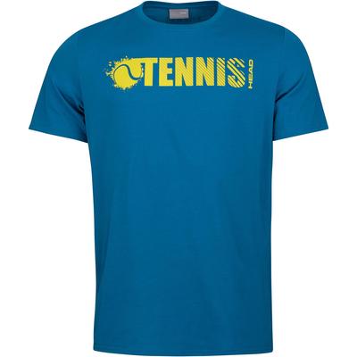 Head Mens Font Tee - Blue/Yellow