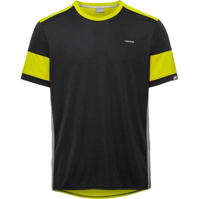 Head Mens Volley T-Shirt - Black/Yellow