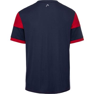 Head Mens Volley T-Shirt - Red/Dark Blue