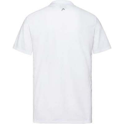 Head Mens Club Tech Polo - White/Dark Blue