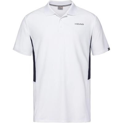 Head Mens Club Tech Polo - White/Dark Blue