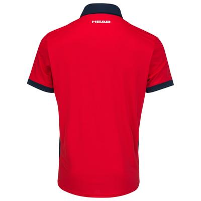Head Mens Slice Polo Shirt - Red/Dark Blue