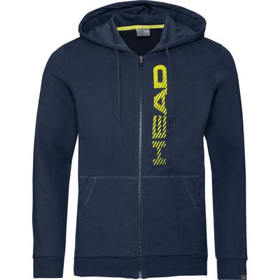 Head Mens Club Fynn Full-Zip Hoodie - Dark Blue/Yellow - main image