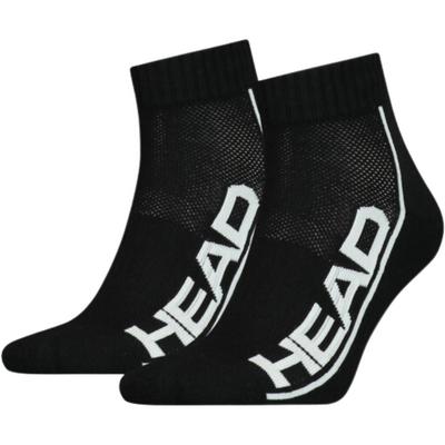Head Performance Quarter Socks (2 Pairs) - Black/White - main image