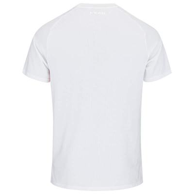 Head Mens Performance Paris Tee - White/Tangerine