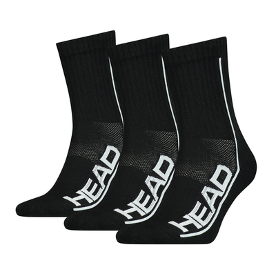 Head Performance Short Crew Socks (3 Pairs) - Black/White