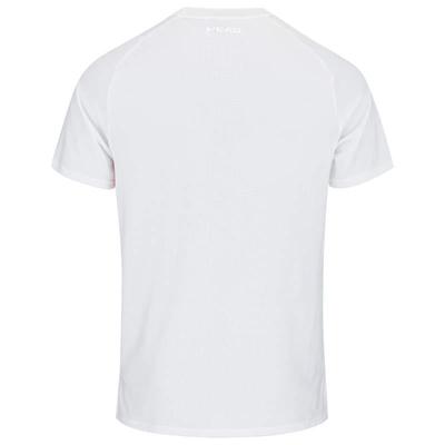Head Mens Performance New York Tee - White/Navy/Red
