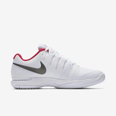 Nike Mens Zoom Vapor 9.5 Tour QS Tennis Shoes - White/Red - main image