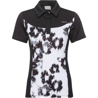 HEAD Womens Performance Polo Shirt - Black/White - main image