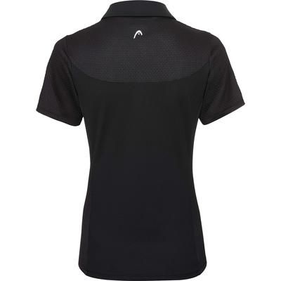 HEAD Womens Performance Polo Shirt - Black/White - main image