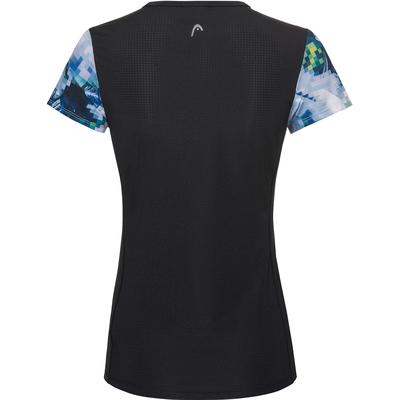 HEAD Womens Mia T-Shirt - Sky Blue/Black - main image
