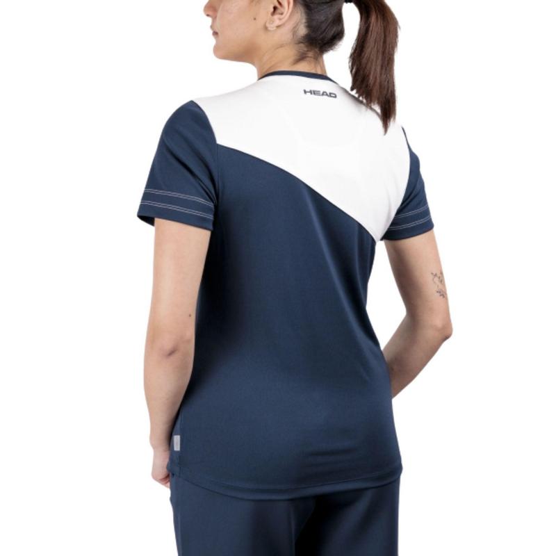 HEAD Womens Tie Break Tee - Navy/White - main image