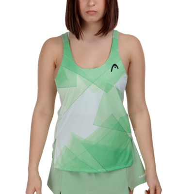 HEAD Womens Spirit Tank Top Print Vision  - Celery Green - main image