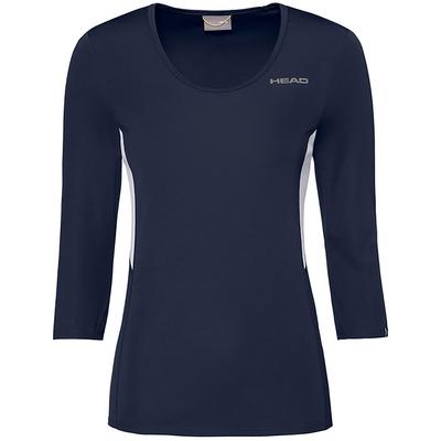 Head Womens Club Tech 3/4 Sleeve Shirt - Dark Blue - main image