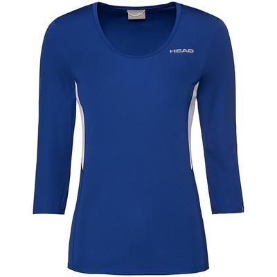 HEAD Womens Club Tech 3/4 Sleeve Shirt - Royal Blue - main image