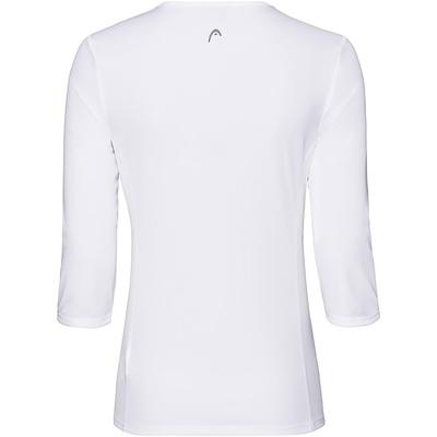 HEAD Womens Club Tech 3/4 Sleeve Shirt - White - main image
