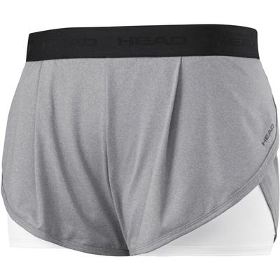 HEAD Womens Vision Shorts - Grey Melange - main image