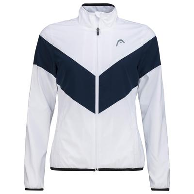 HEAD Womens Club Jacket - White/Dark Blue - main image