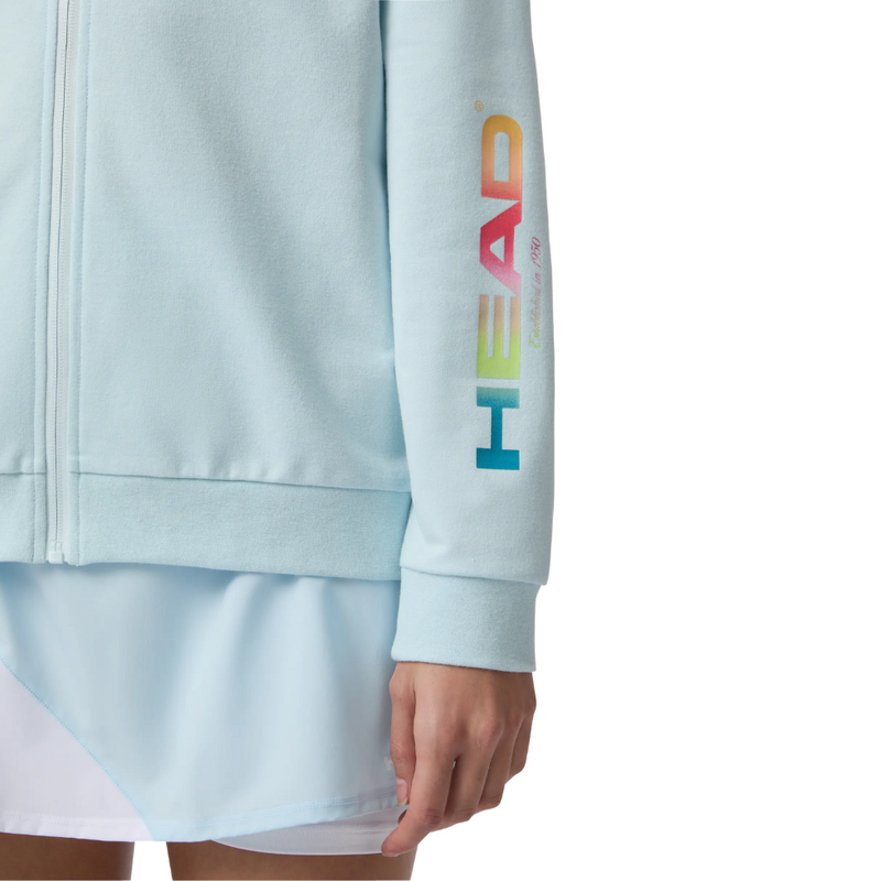 HEAD Womens Rally Full Zip Hoodie - Light Blue - main image