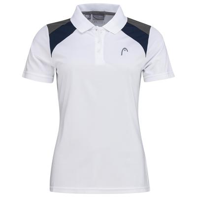 Head Womens Club Tech Polo - White/Dark Blue - main image