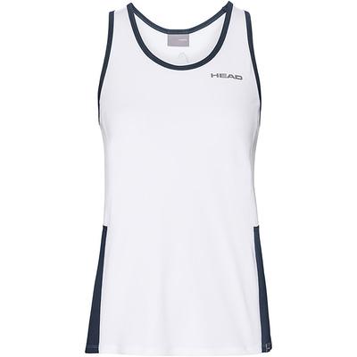 Head Womens Club Tank Top - White/Dark Blue - main image