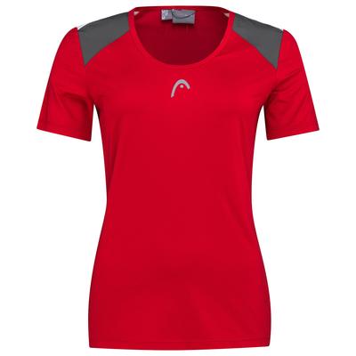 HEAD Womens Club Tech Tee - Red - main image