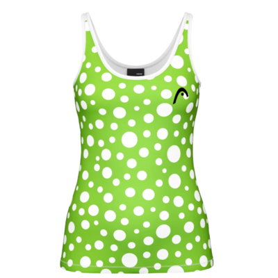 HEAD Womens Spirit II Tank Top - Green/White - main image