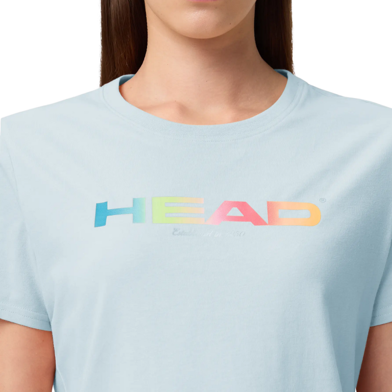 HEAD Womens Rainbow T-Shirt - Light Blue - main image