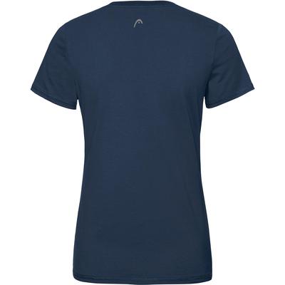 HEAD Womens Lucy T-Shirt - Dark Blue/White - main image