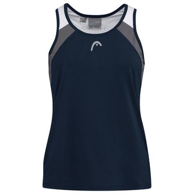 HEAD Womens Club Tank Top - Dark Blue/White - main image