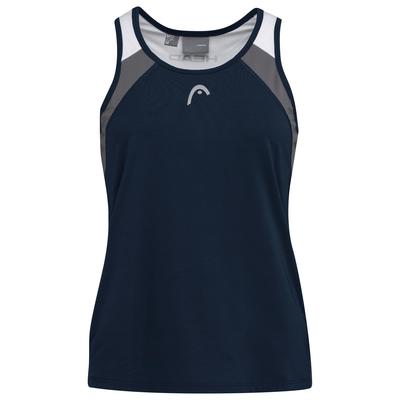 Head Womens Club Tank Top - Dark Blue/White - main image