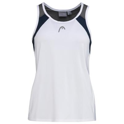 HEAD Womens Club Tank Top - White/Dark Blue - main image