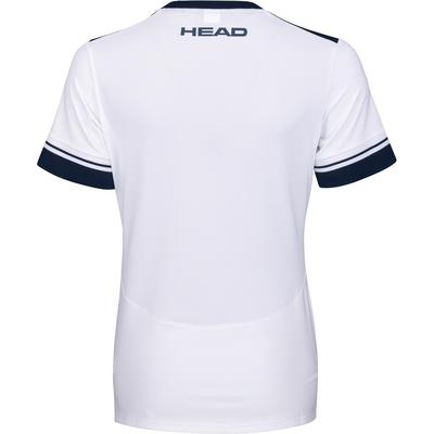 HEAD Womens Performance Tee - White/Dark Blue/Mint - main image