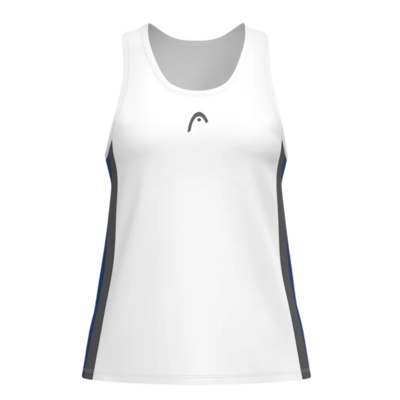 HEAD Womens Club 25 Tech Tank Top - Royal Blue/ White - main image