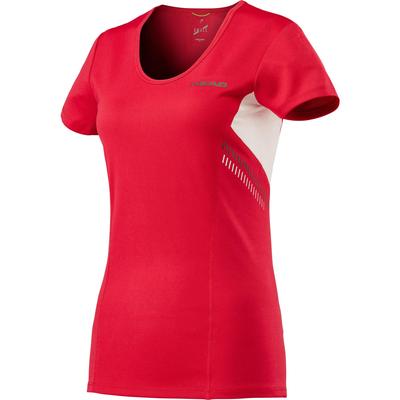 HEAD Womens Club Technical Tee - Red - main image