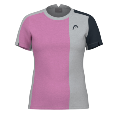 Head Womens Play Tech T-Shirt - Grey/Pink - main image