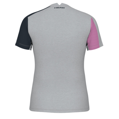 Head Womens Play Tech T-Shirt - Grey/Pink - main image