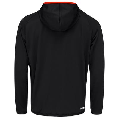 Head Boys Topspin Hoodie - Black/Tangerine