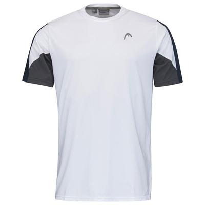 HEAD Boys Club Tech Tee - White/Dark Blue - main image