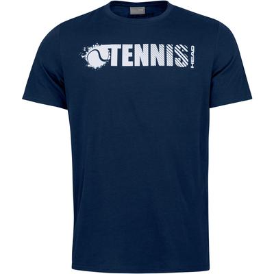 Head Boys Font Tee - Dark Blue/White