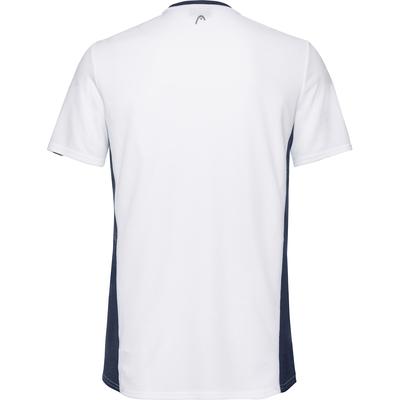 Head Boys Club Tech T-Shirt - White/Dark Blue