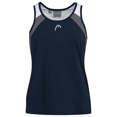 HEAD Girls Club Tank - White/Dark Blue - main image