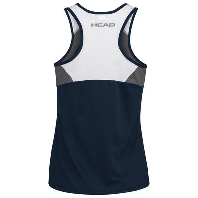 HEAD Girls Club Tank - White/Dark Blue - main image