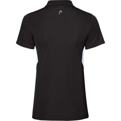 HEAD Girls Club Tech Polo Shirt - Black - main image