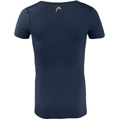 HEAD Girls Tech T-Shirt - Navy - main image