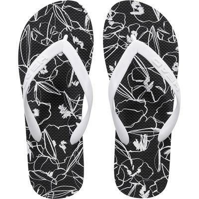 Head Printed Flip Flops - Black/White